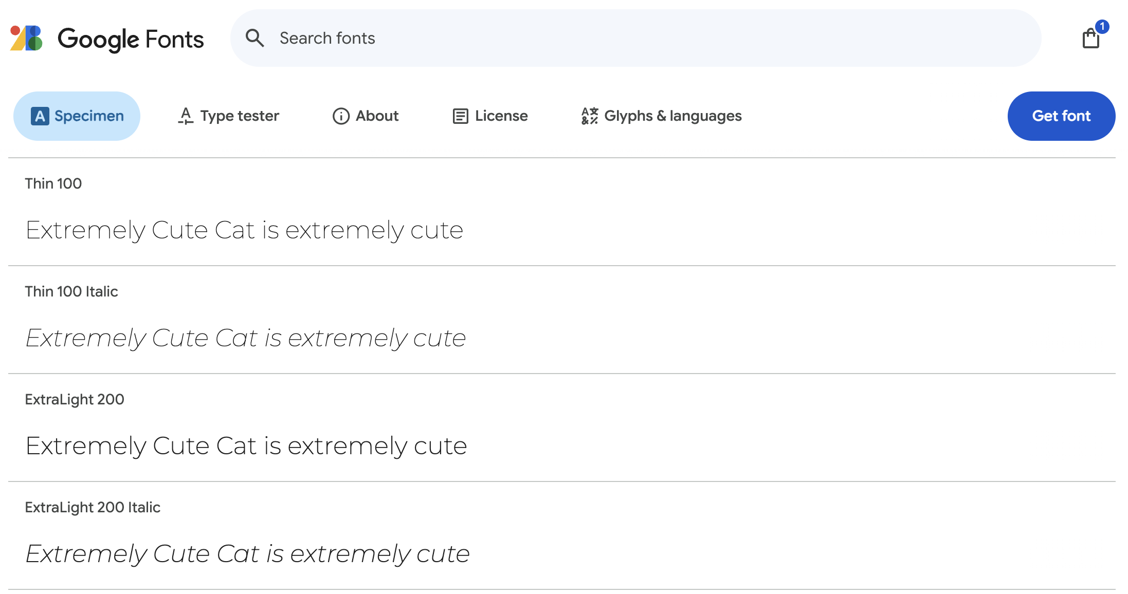 Google Fontsで配信されているMontserrat